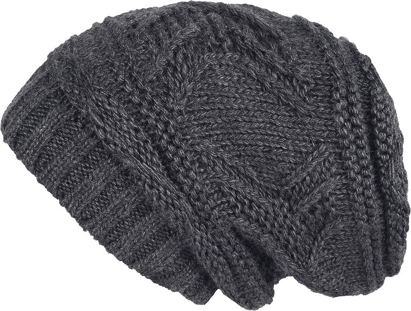 Lilax Knit Slouchy Oversized Soft Warm Winter Beanie Hat - Image 1